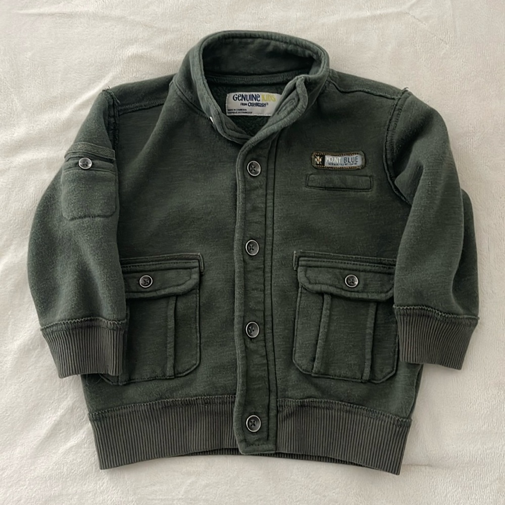 Genuine Kids by Oshkosh 2T Button Down Sweatshirt